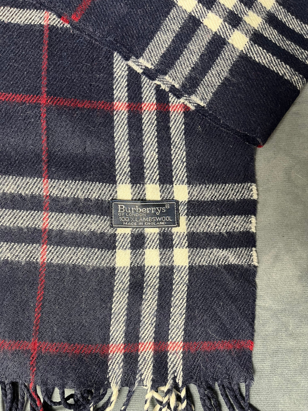 Burberry Scarf (Dark blue)